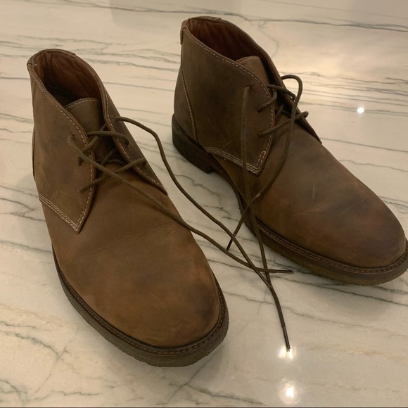 Johnston & Murphy Other - Johnston & Murphy Nubuck Leather  Low Tie Boots